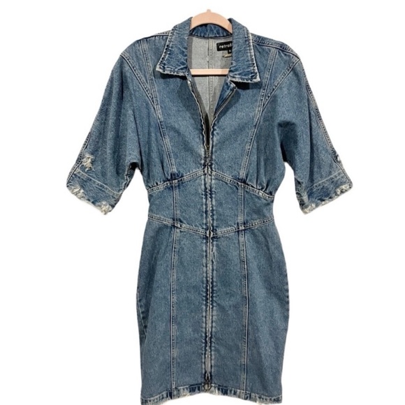 Retrofete Dresses & Skirts - Retrofete denim corset dress | Size small